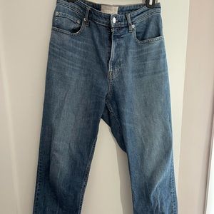Everlane high rise straight jeans, size 29 ankle